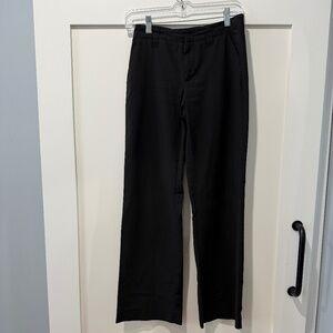 Old Navy stretch, black straight leg trousers/pants, Sz 1